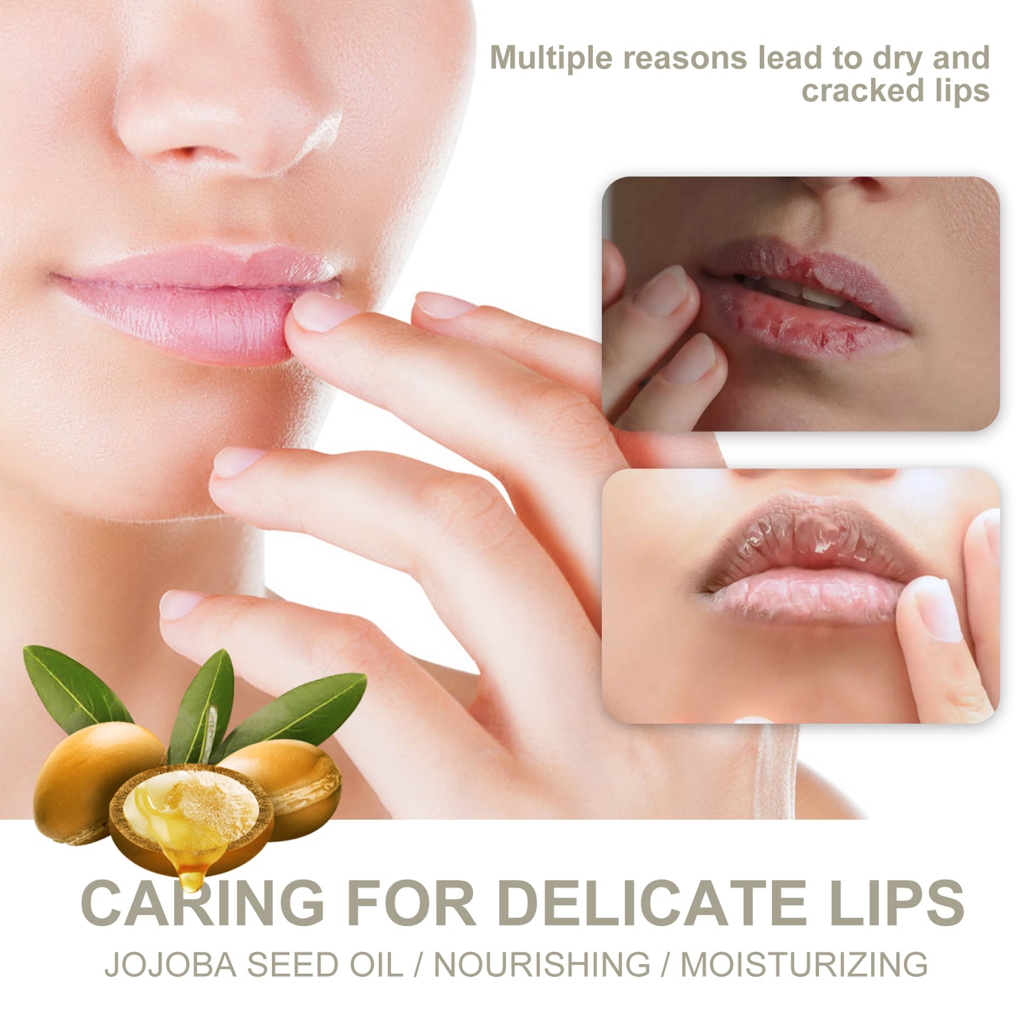 Hydrating Lip Balm Treatment - Moisturizing Repair for Dry & Cracked Lips