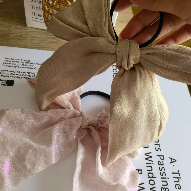 Silk Hair Rope Bow Headdress Accessory