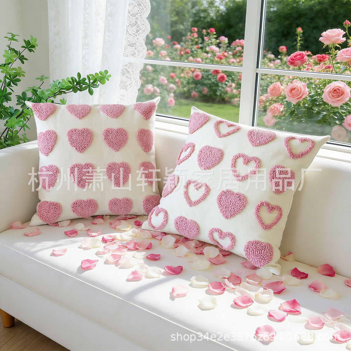 Minimalist Loop-Pile Pillow Cover 45x45cm Home Decor Cushion