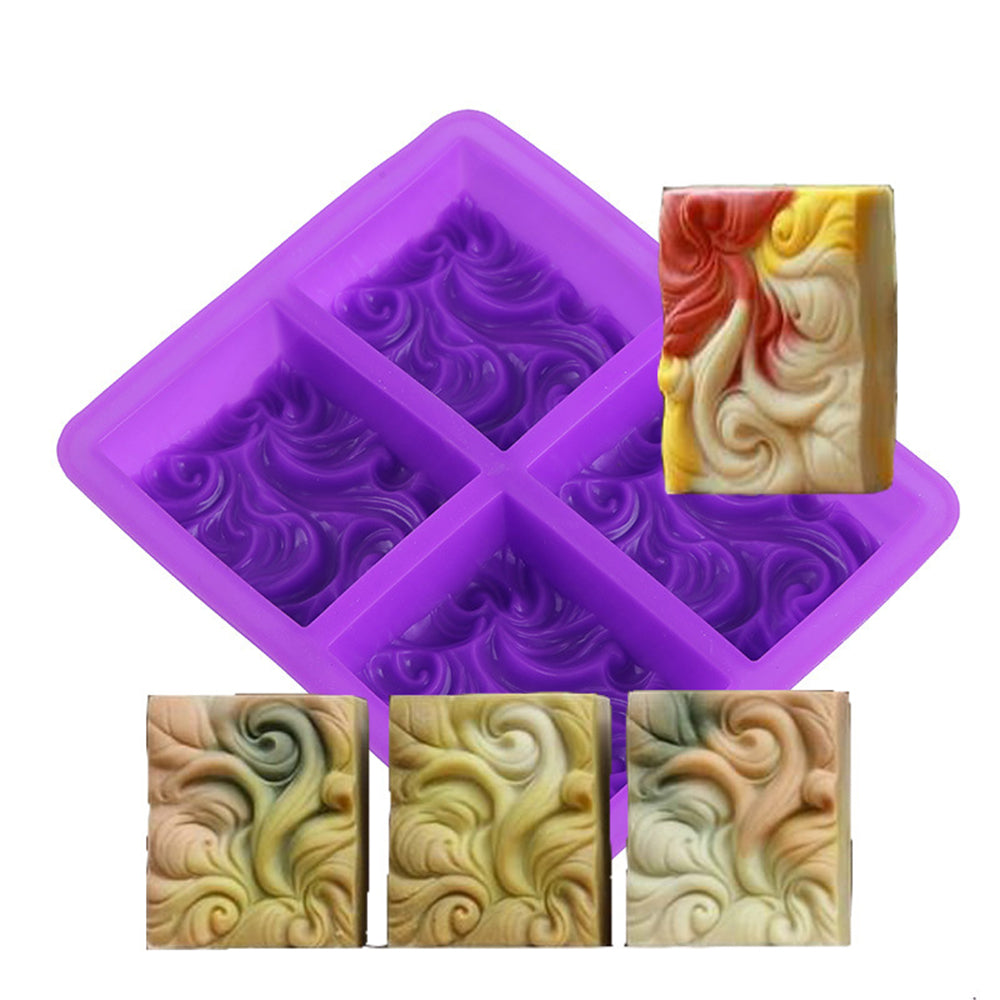 Handmade Soap Mold - European Style Silicone Spray Mold for Crafts - Purple