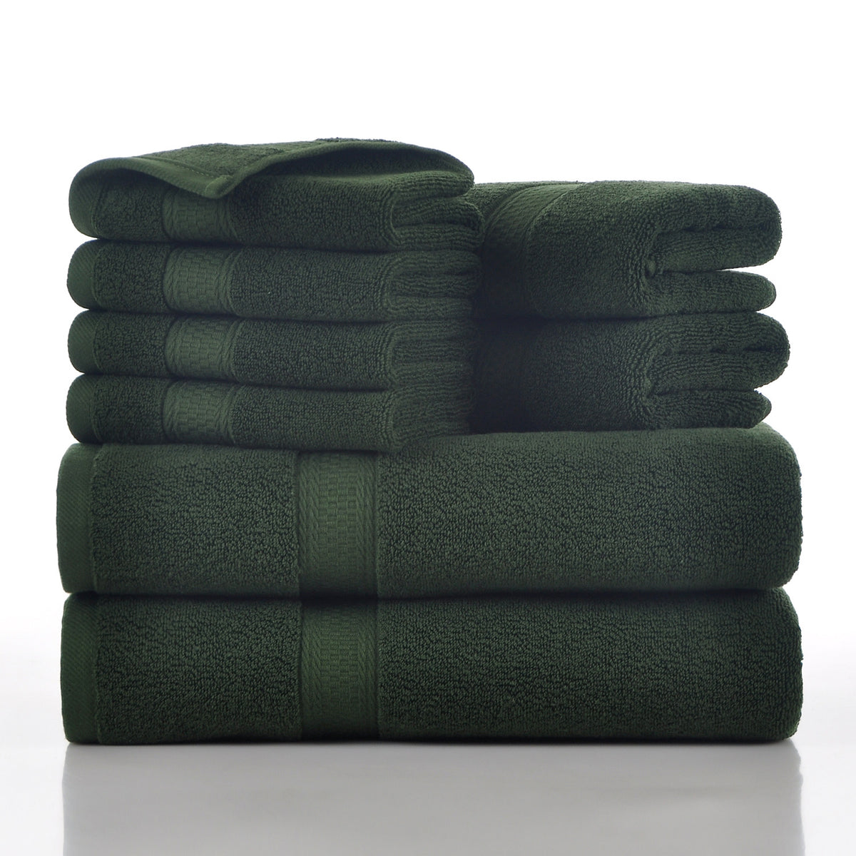 8-Piece Cotton Towel Set - Soft, Absorbent Home Towels in Multiple Colors