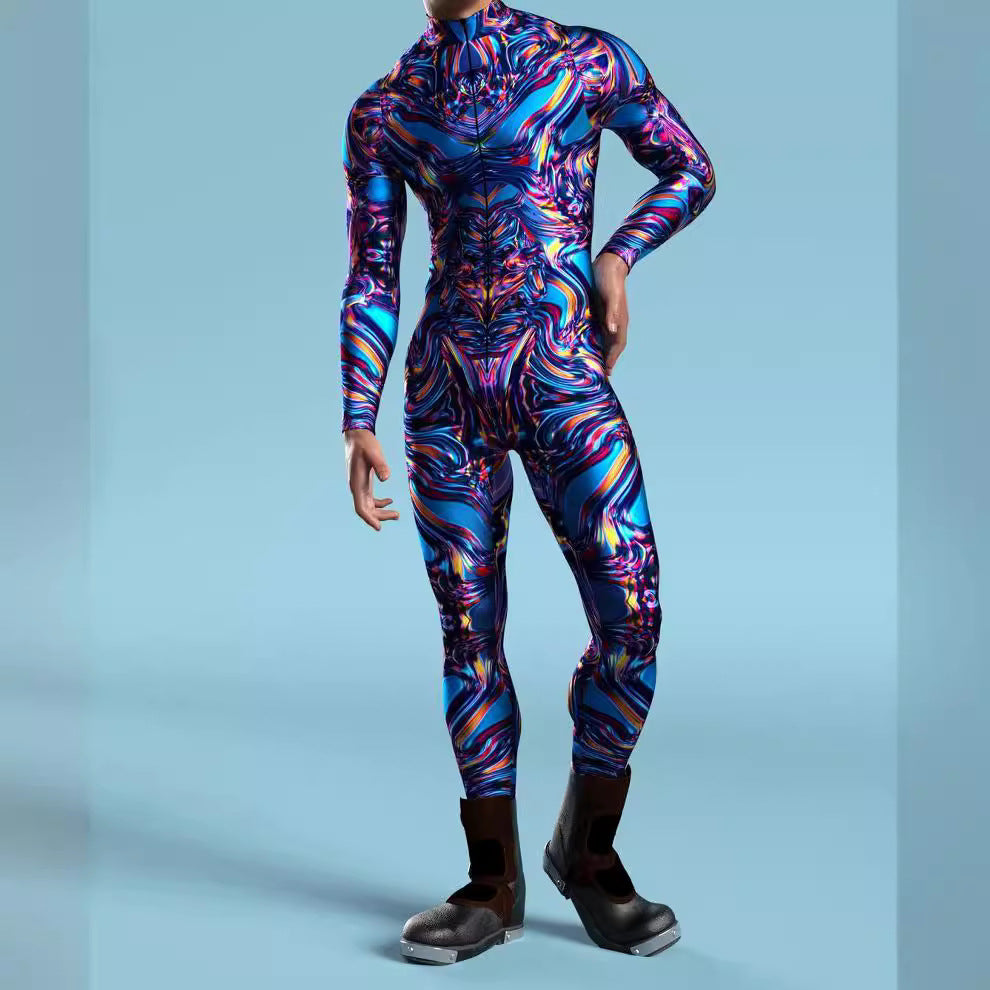 Halloween Cosplay Tights 3D Digital Printing One-Piece Costume