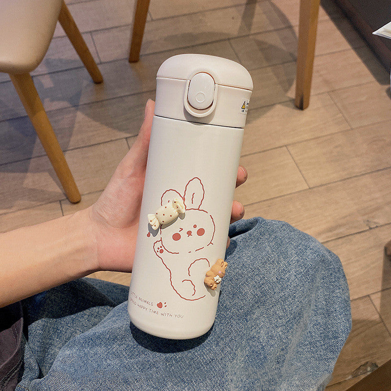 Insulated Stainless Steel Travel Mug with Thermos Cup 460ml - Multiple Colors