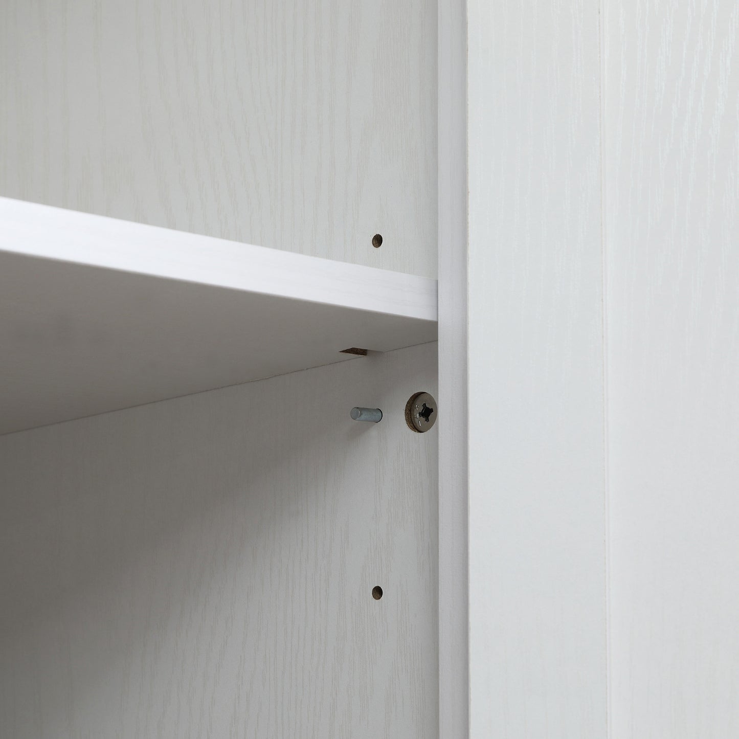 72" Tall Kitchen Pantry Cabinet - Farmhouse Storage with 4 Doors, White