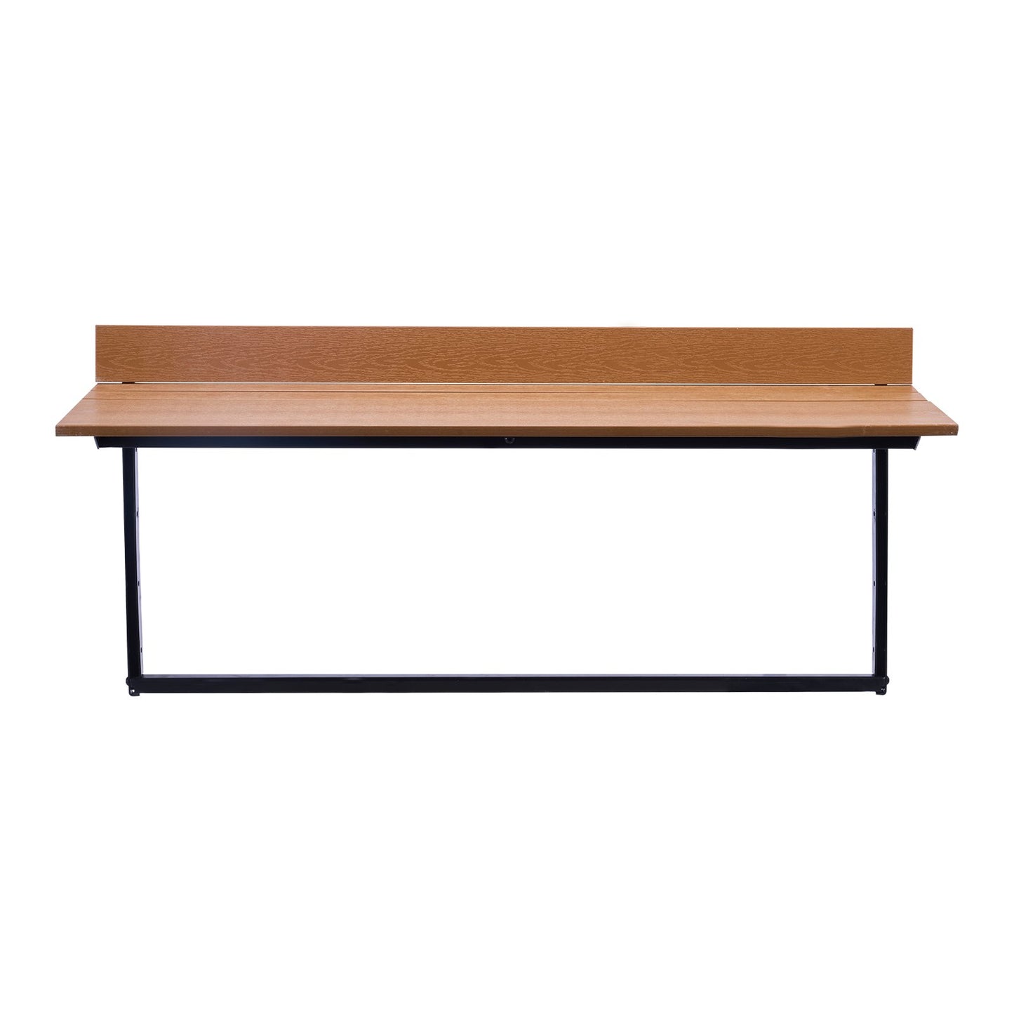 Outdoor Balcony Hanging Table 15x39 Inch Rust-Resistant Foldable Patio Railing Bar Table - Multicolor