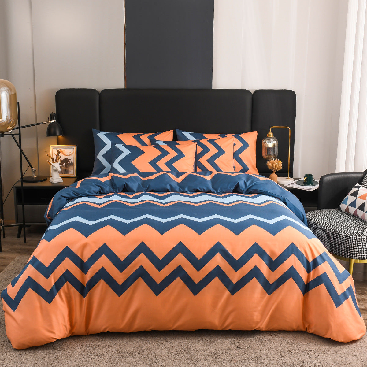Three-Piece Bedding Set with Quilt Cover and Pillowcases - Multiple Sizes & Patterns