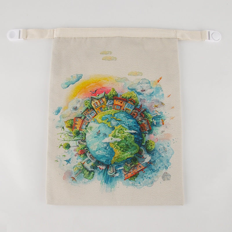 Reusable Beeswax Bread Bag Double Layer Eco-Friendly Storage Bag