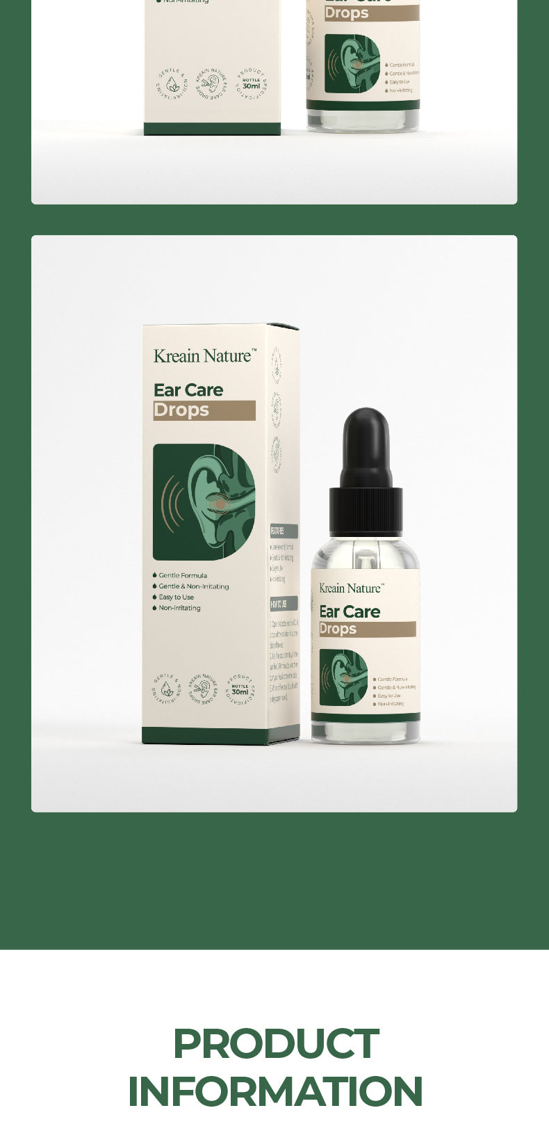 Nature Ear Care Drops - Gentle Non-Irritating Formula