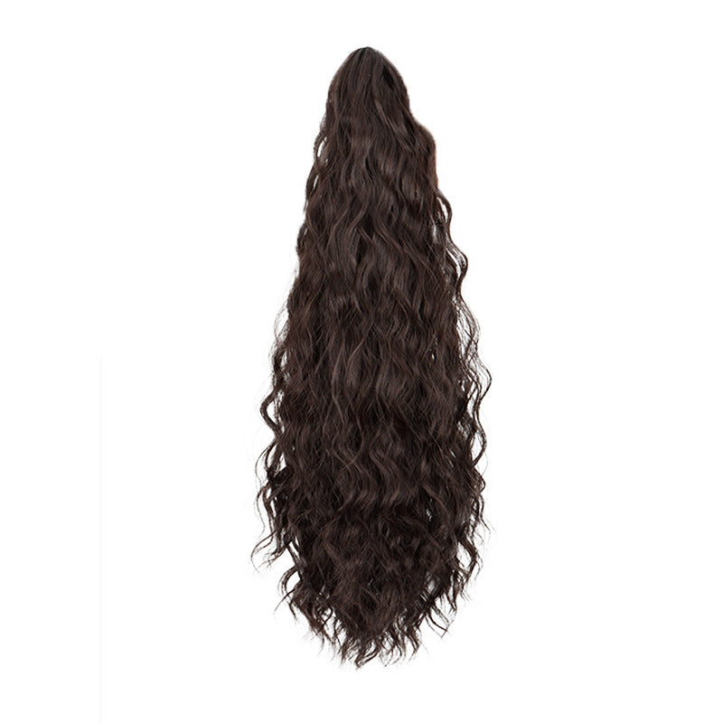 Water Ripple Grip Ponytail Corn Curler Wig for Hair Styling