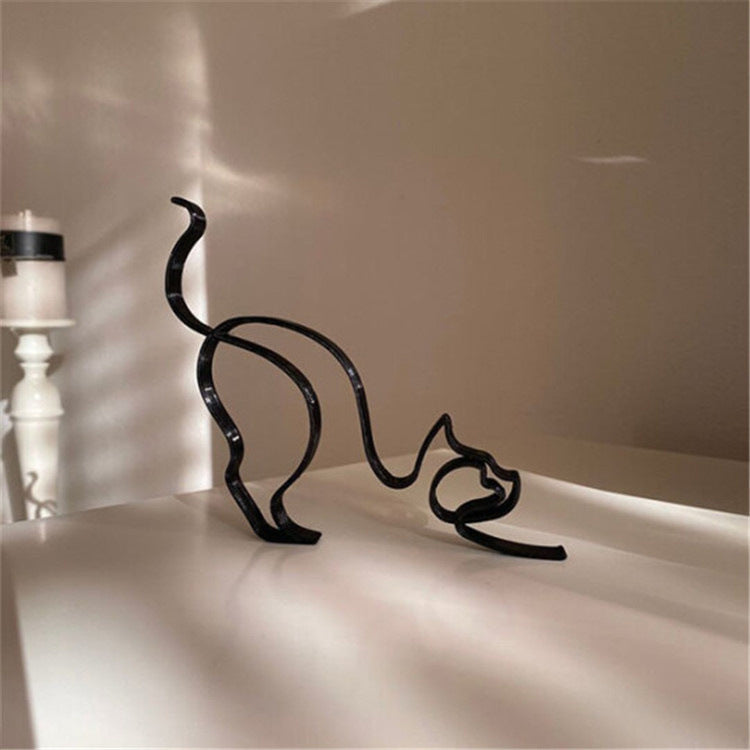 Metal Dog Art Sculpture Home Decor - Modern Dog Ornament Collection