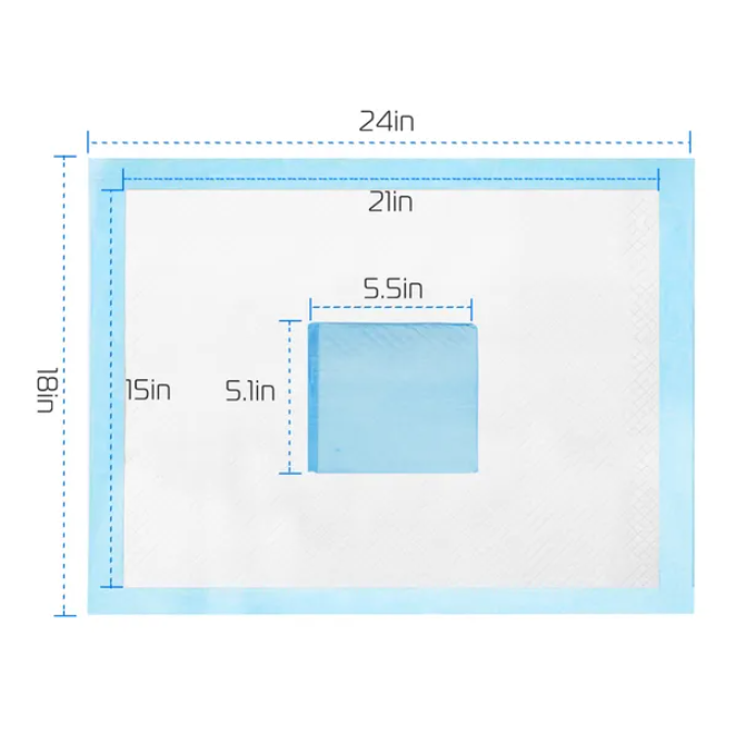 Dog Training Pads Set 50 Pieces Absorbent Puppy Potty Pads for Housebreaking