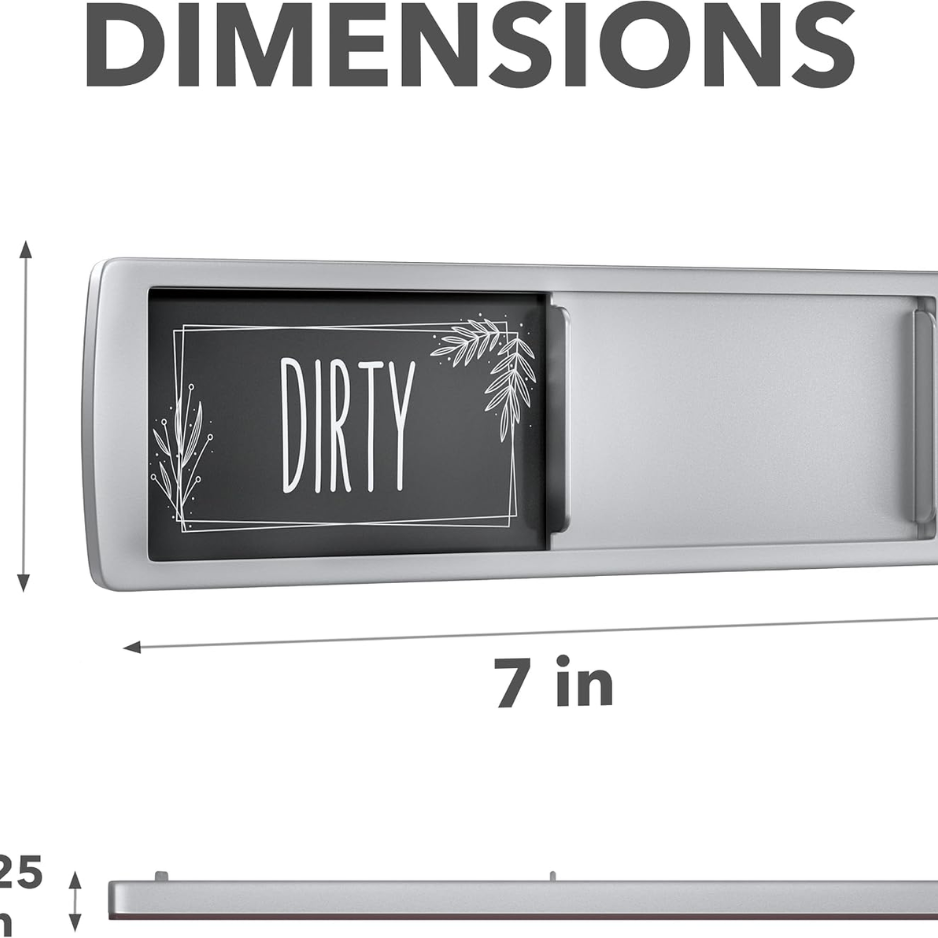 Magnetic Dishwasher Sign - Clean Dirty Status Indicator for Kitchen Organization