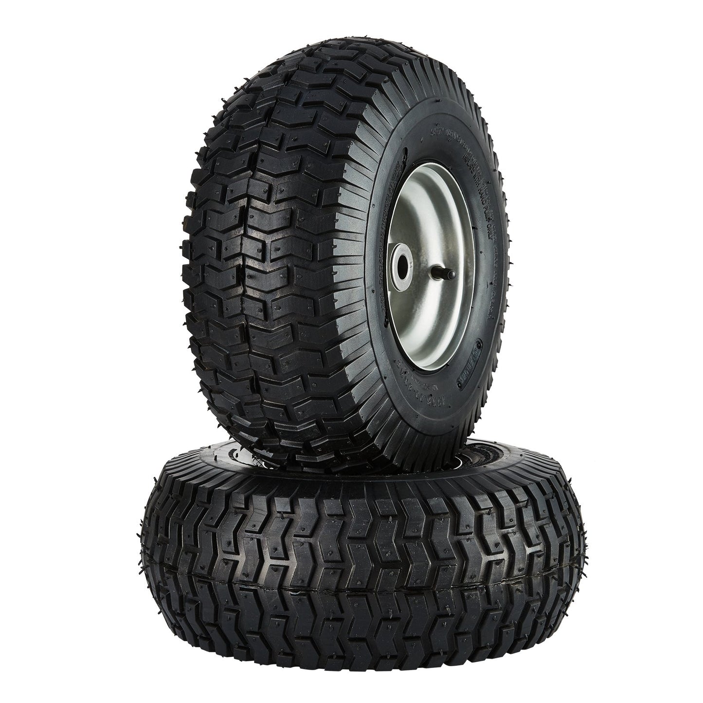 15x6 Lawn Mower Tires 2-Pack with Wheel Assemblies for Lawn Tractors
