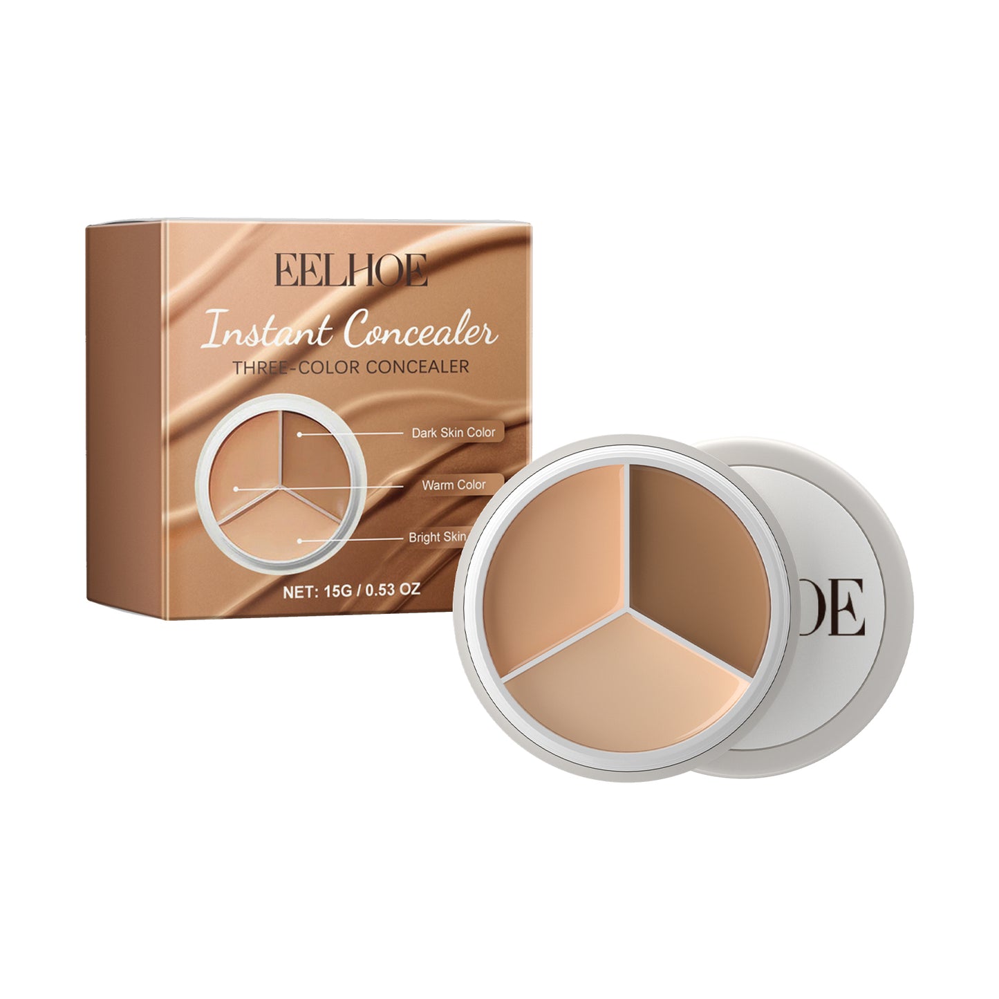 Full Coverage Facial Concealer for Dark Circles and Blemishes