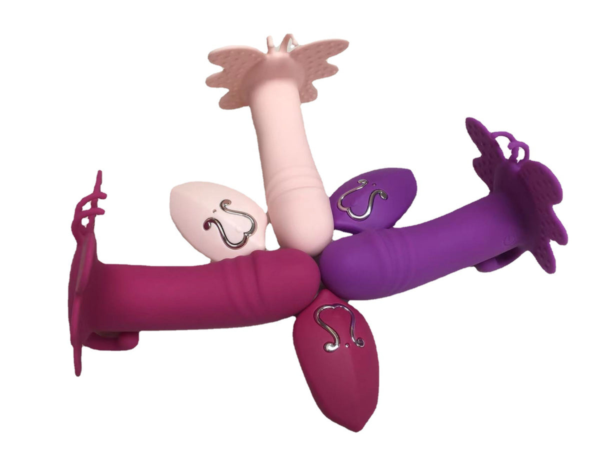 Women's Remote Control Butterfly Vibration Massager – Silicone Body Relaxation