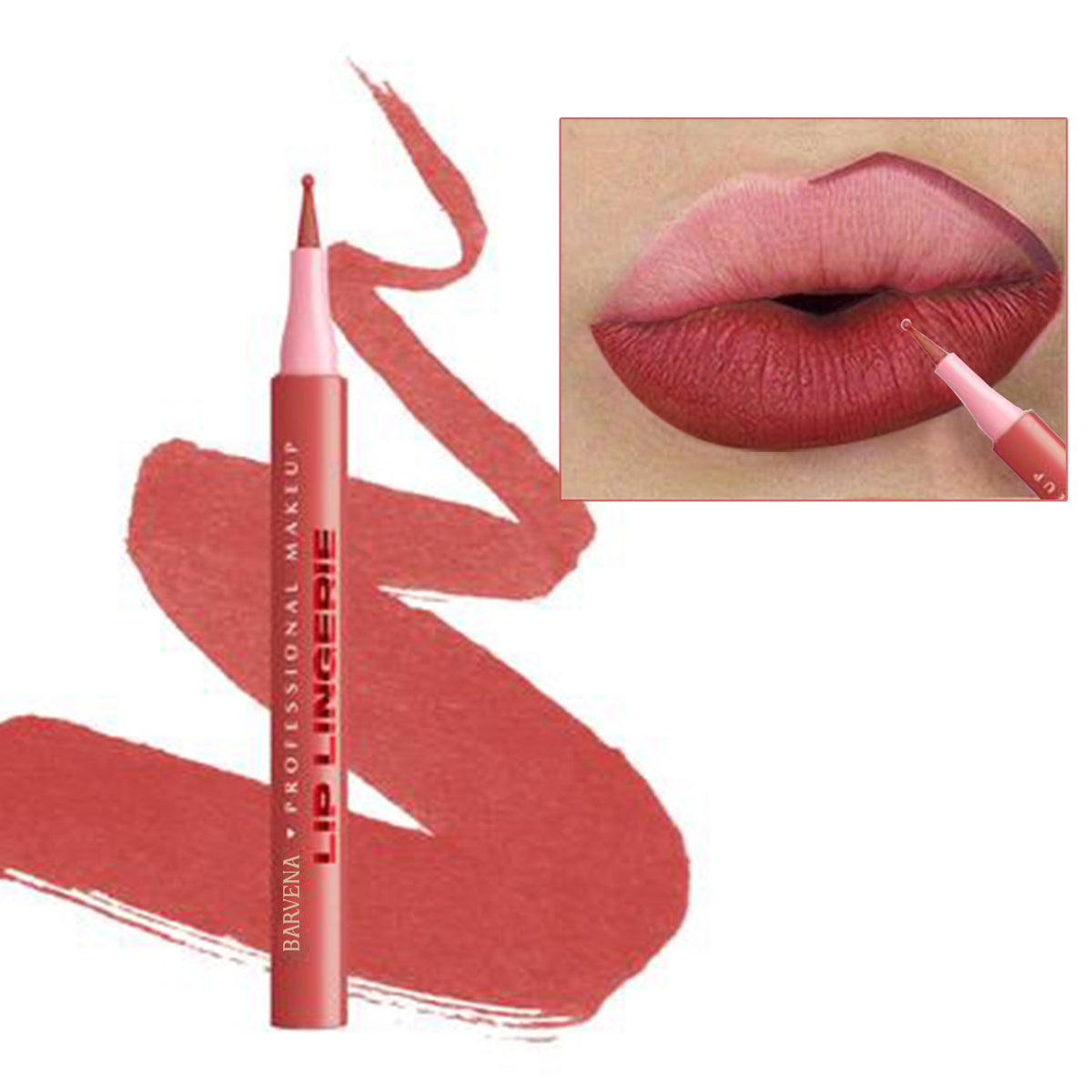 Matte Lip Liner Pencil with Full 3D Outline - Multiple Shades