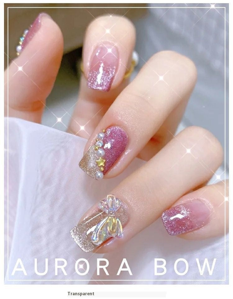 Butterfly Nail Ornament Set - 50pcs 3D Resin Fairy Nail Art Decorations