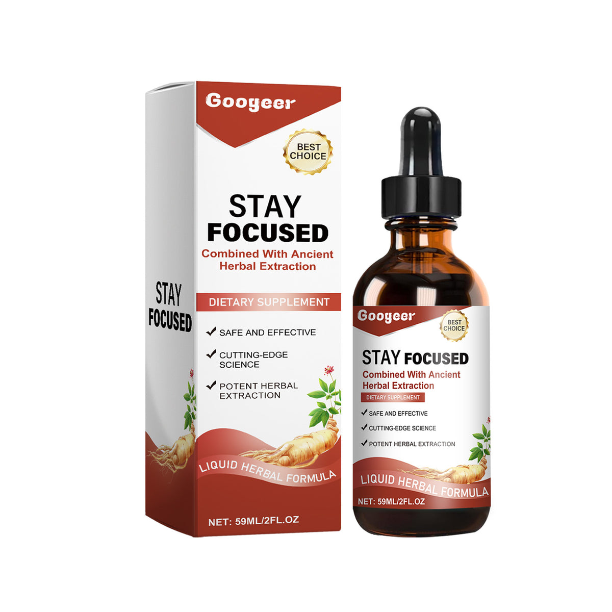 Ginseng Body-Toning Supplement Drops - 59ml