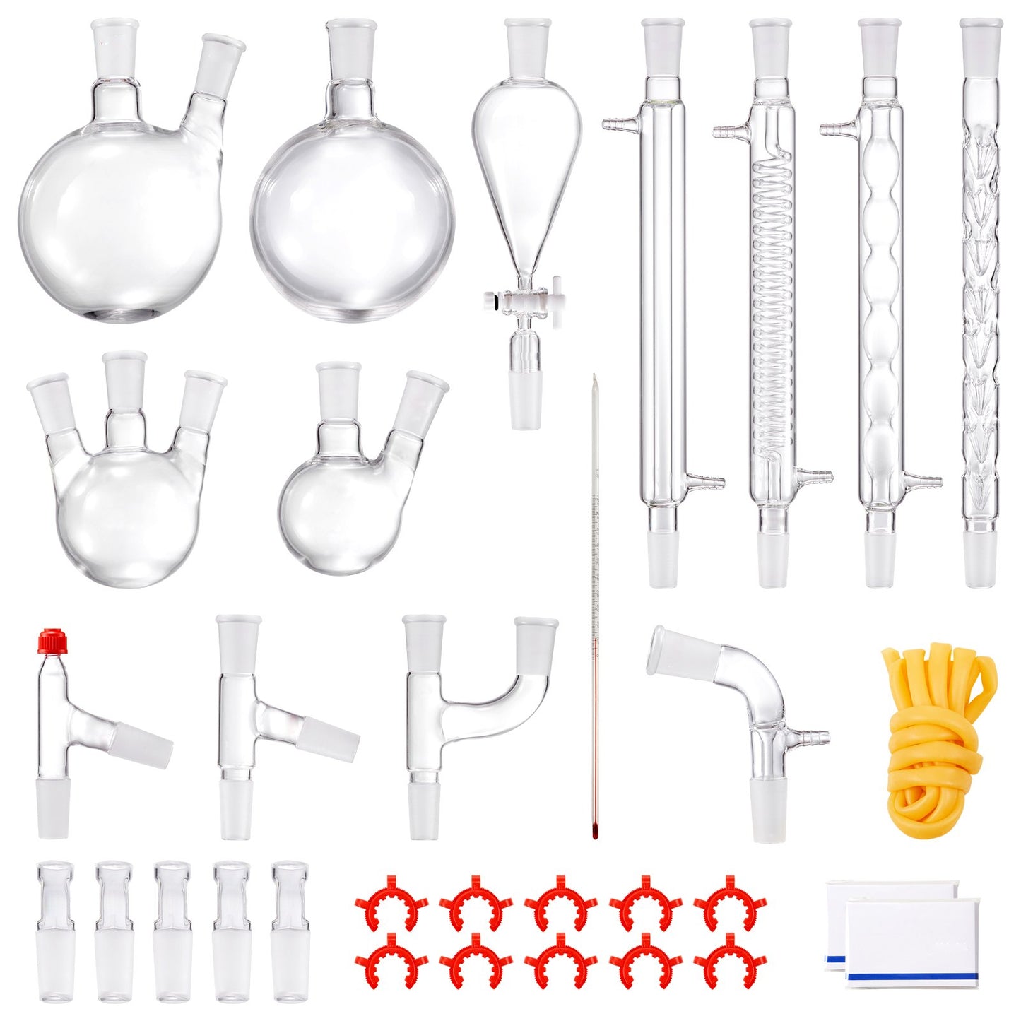 Lab Distillation Kit - 3.3 Borosilicate Glassware, 32 Pcs Set