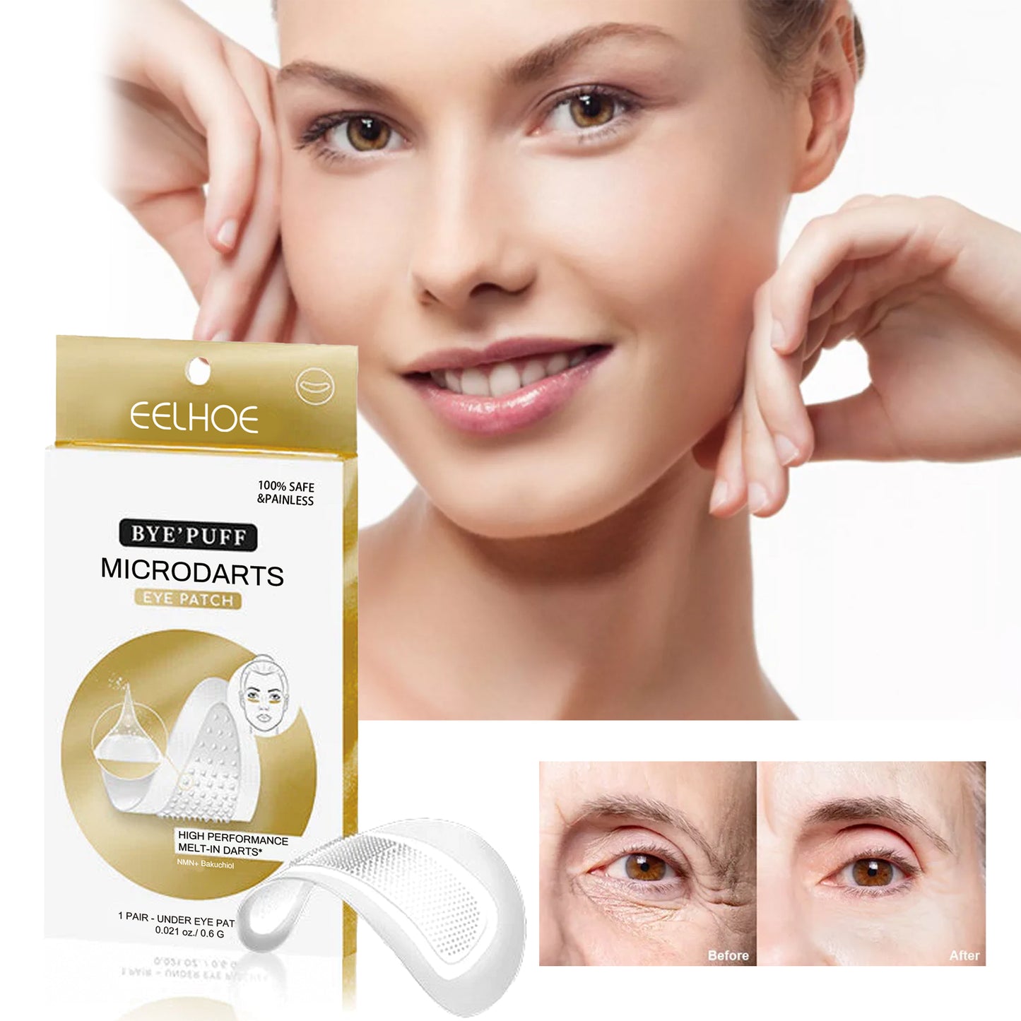 Niacinamide Under-Eye Patches for Dark Circles and Fine Lines - 1 Piece