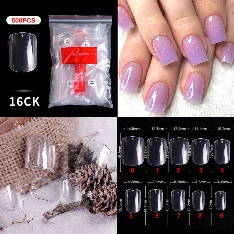 French Pointed Non-Marking Ballet Nail Art Tools - Transparent