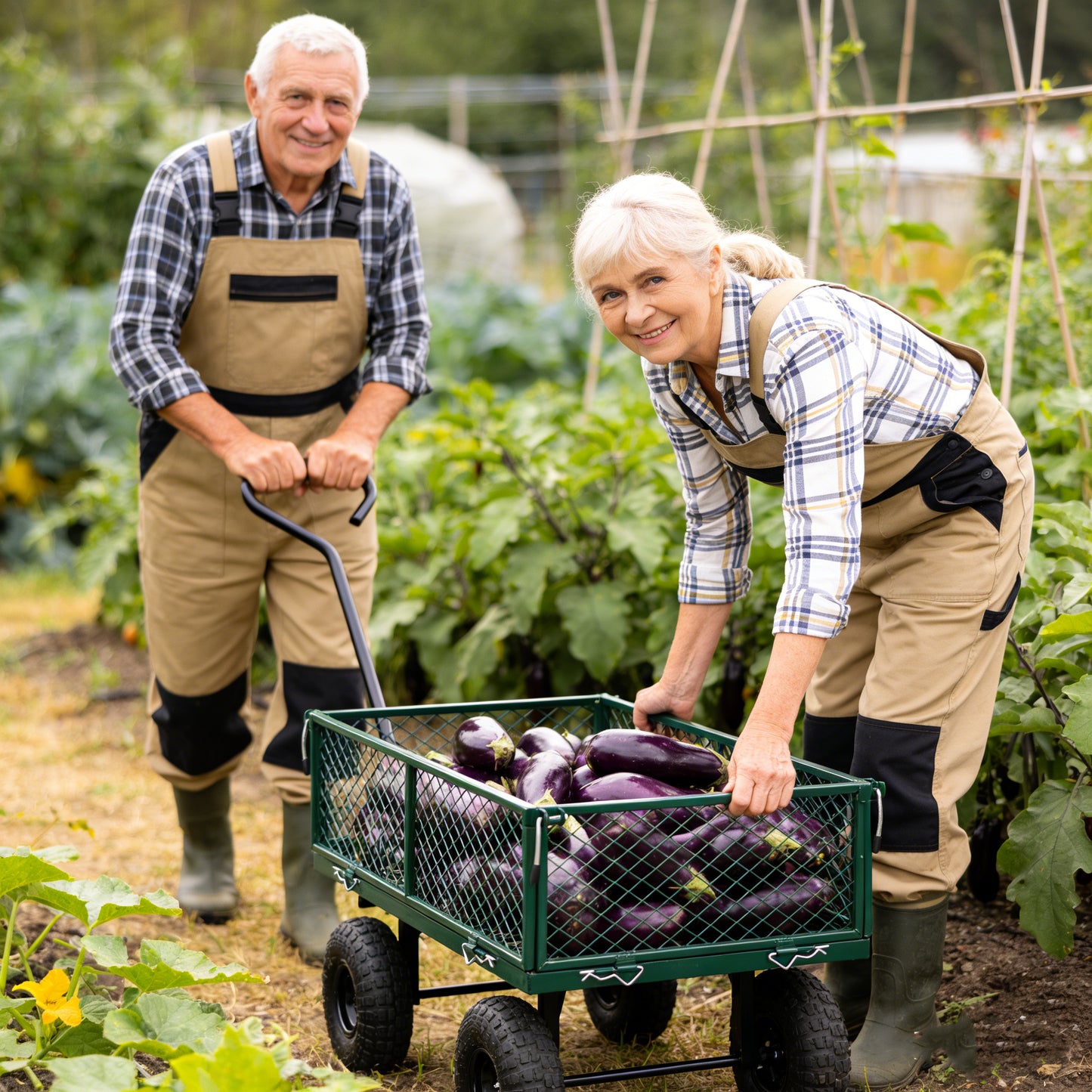 Wagon Cart Garden Trucks Make It Easier To Transport Firewood Green