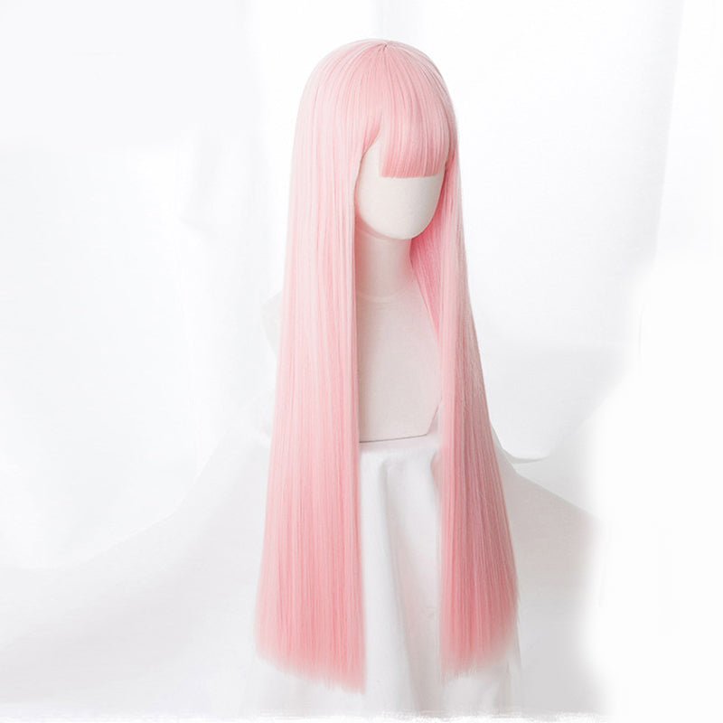 Cosplay Wig Pink - 90cm Long Hair Synthetic