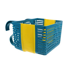 Foldable Plastic Pool Storage Basket with Water Drainage - Space Saving Tote