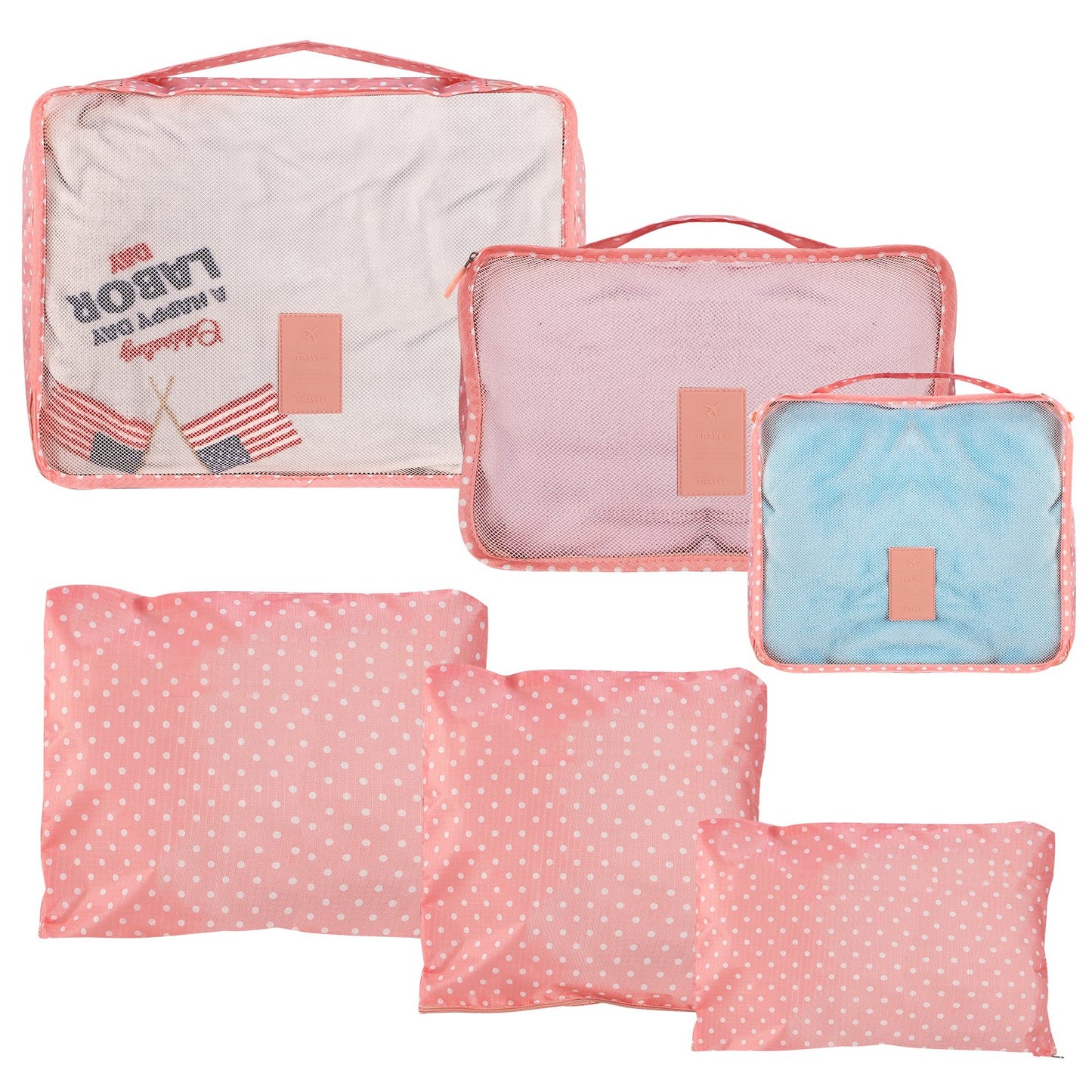 9Pcs Per Set Clothes Storage Bags Water-Resistant Travel Luggage