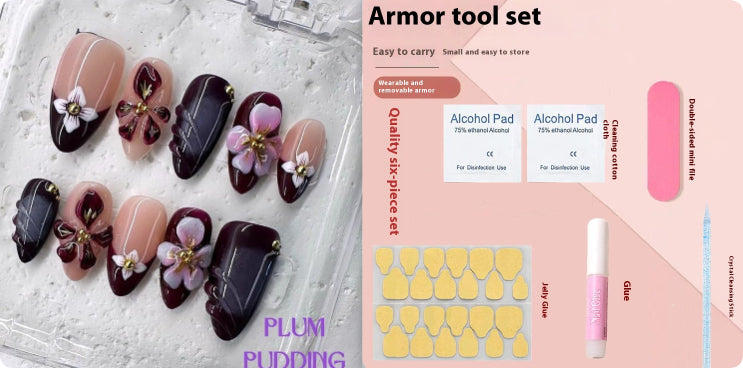 Professional Press-On Nail Patches - Easy Application Nail Art Set