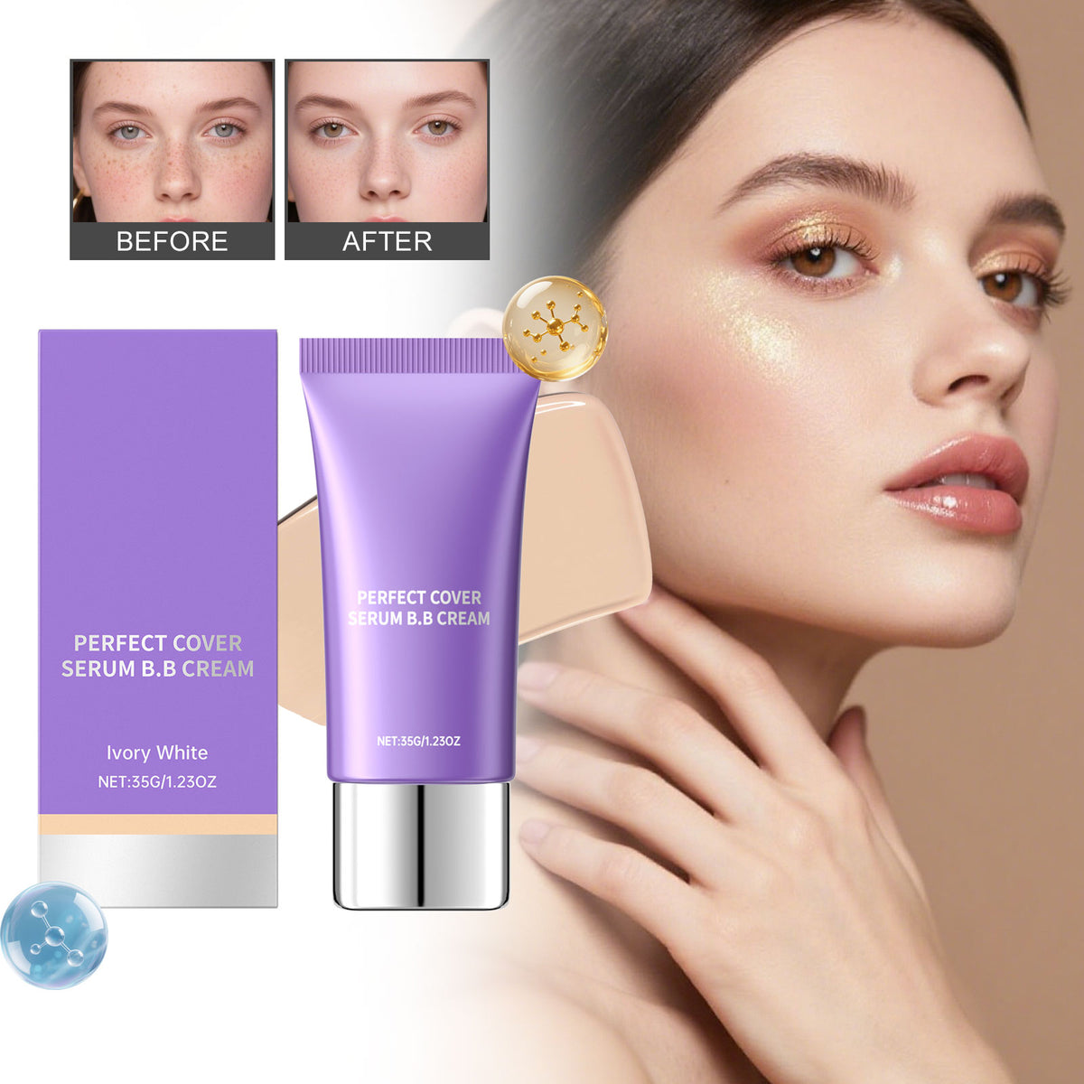 Moisturizing E Ssence BB Cream -ivory White- 35g 1 Box