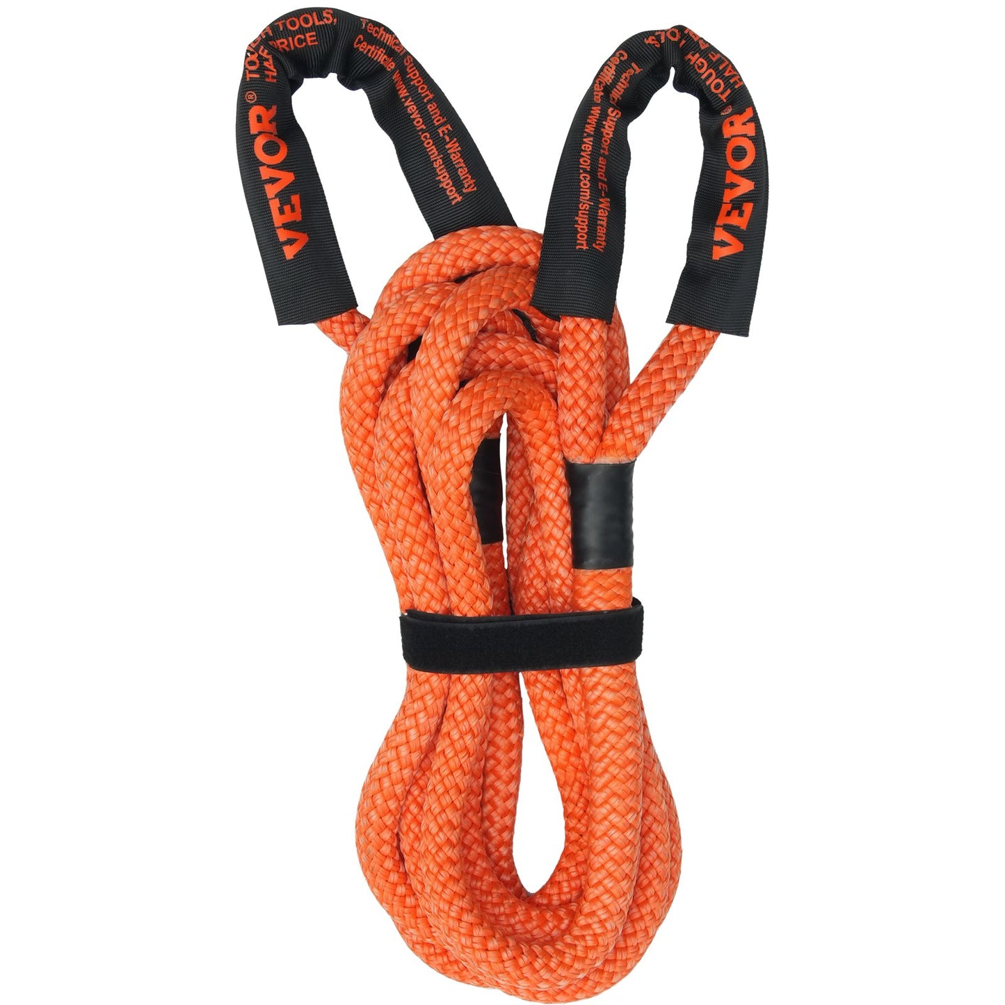 Heavy-Duty 30ft Off-Road Tow Rope 38,000 Lb Recovery Snatch Strap - Orange