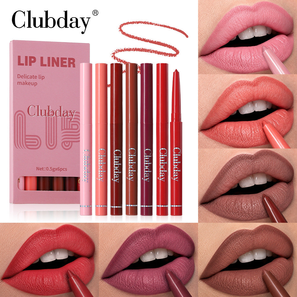 Waterproof Lip Liner Set - 5 Piece Long-Lasting Smooth Lip Makeup Kit