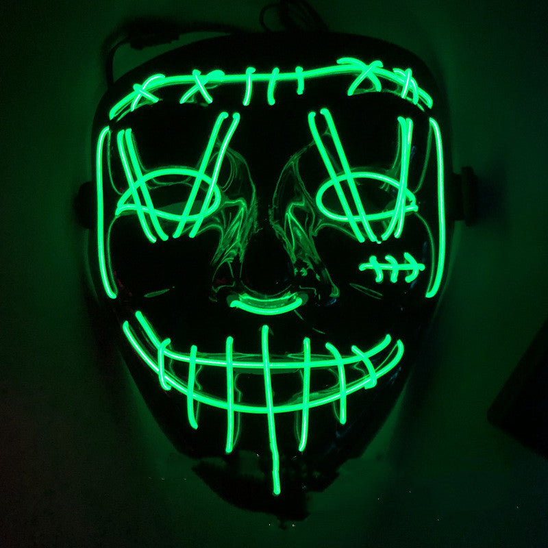 Halloween LED Luminous Mask - Colorful Light-Up Costume Mask for Parties