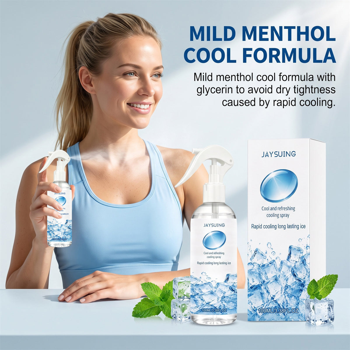 Cooling Spray 100ML - Refreshing Home & Personal Use