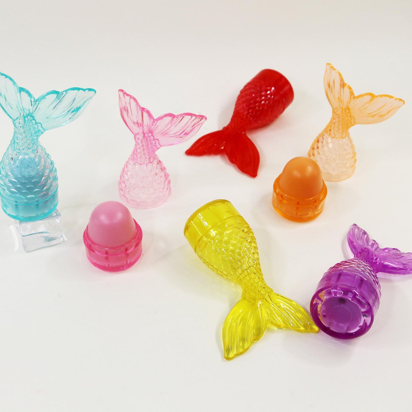 24-Pack Fishtail Mermaid Travel Lip Balm Set - Moisturizing Lip Care