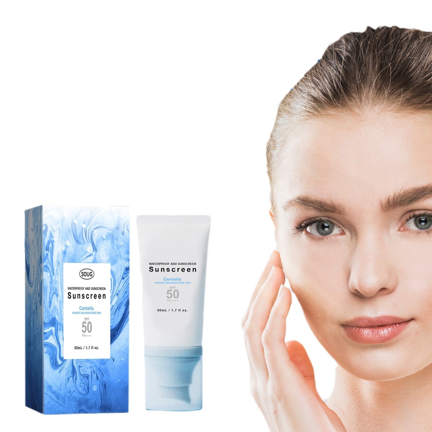 Moisturizing Skin Care Cream - Non-Greasy, Firming, 50ml