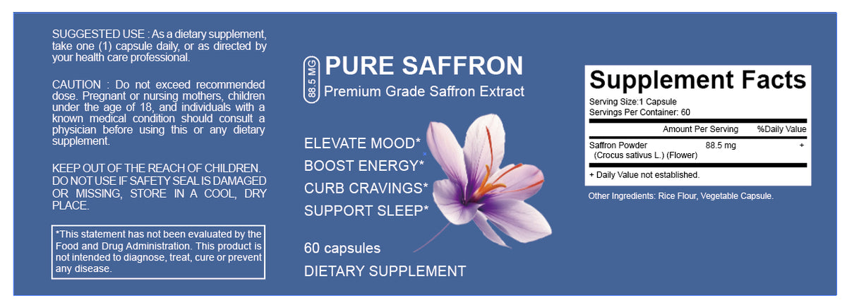 Pure Saffron Premium Grade