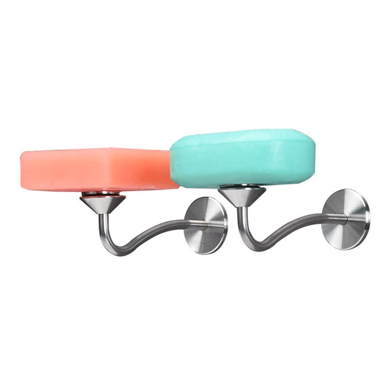 Magnetic Bathroom Soap Rack - No Drilling Stainless Steel Wall Mount Holder