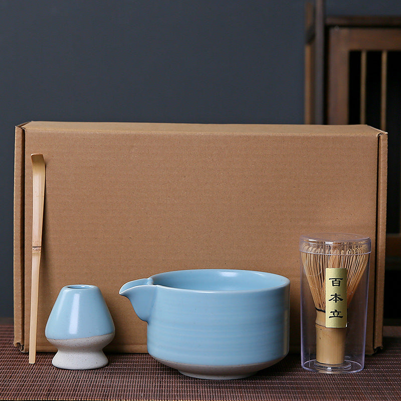 Matcha Tool Set with Gift Box - Japanese Ceramic Matcha Whisk & Bowls