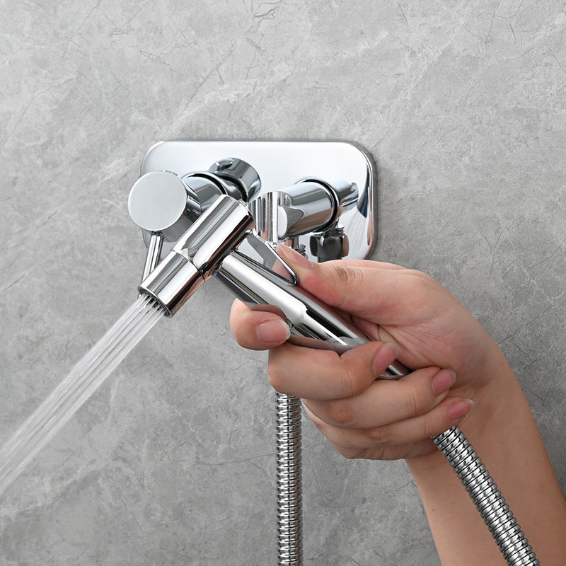 Shower Toilet Spray Gun Set with Switch and Socket - Small Nozzle Home Bathroom Fixture