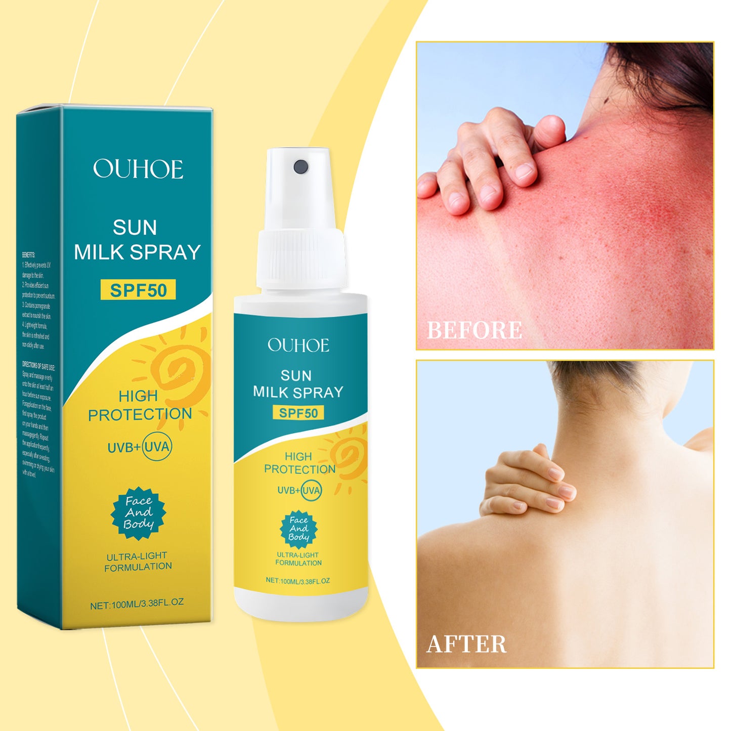 Outdoor Skin Protection Spray - Moisturizing & Refreshing 100ml