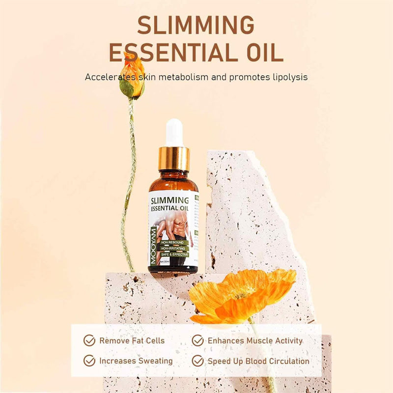 Natural Slimming Massage Oil, 30ml Belly Drainage and Body Sculpting Oil