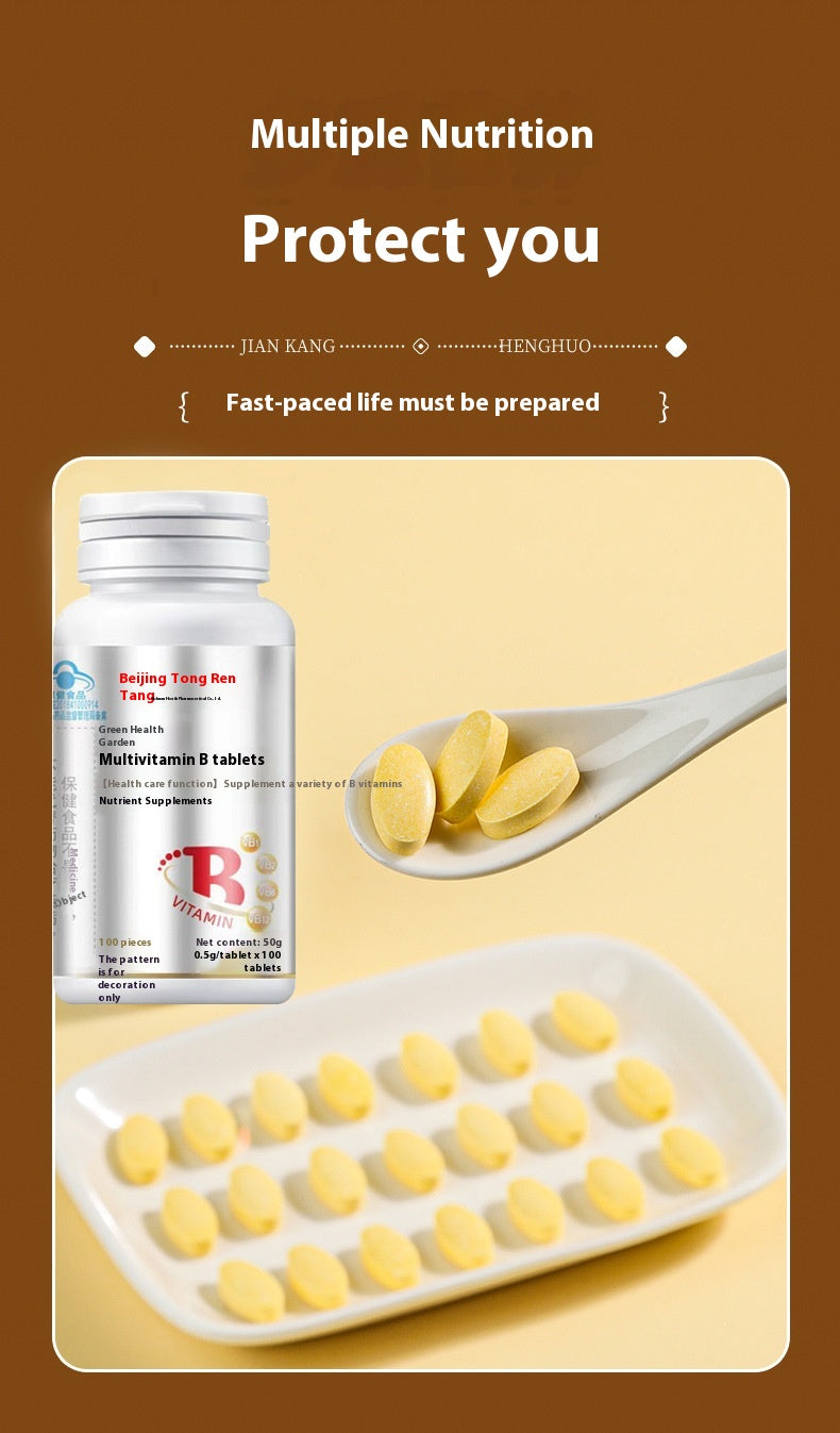 Vitamin B Complex Mineral Tablets - 100 Count