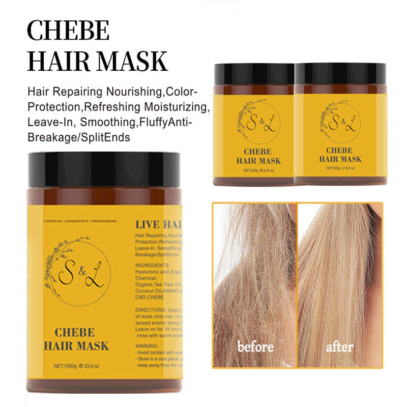 Sulfate-Free Hair Mask and Shampoo Set for All Hair Types - Nourishing & Frizz Control