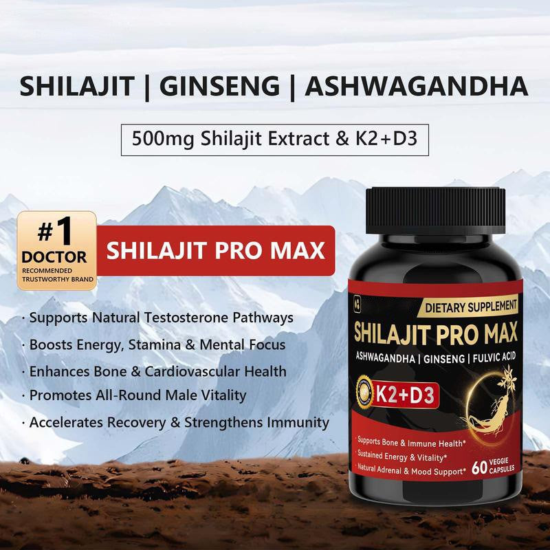Shilajit Capsules with Vitamins for Adults