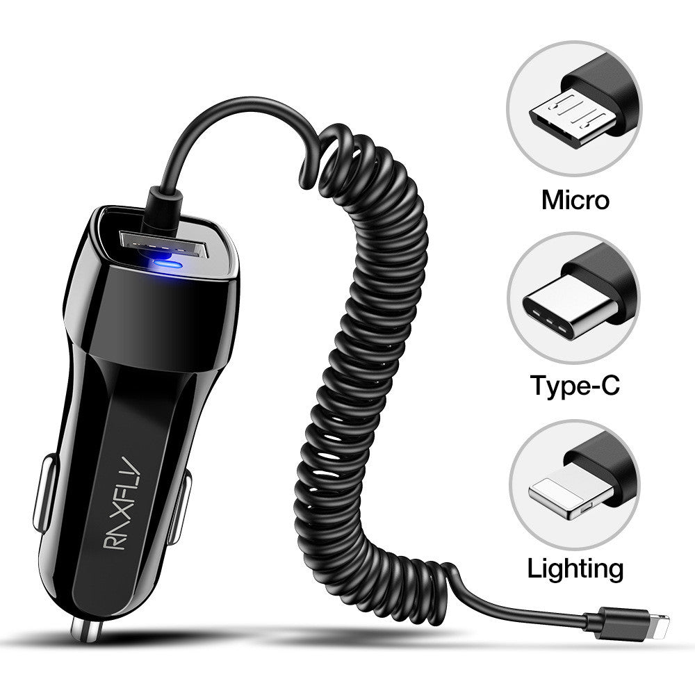 Spring Wire USB Belt for Micro Dual Charger - Home & Garden Storage