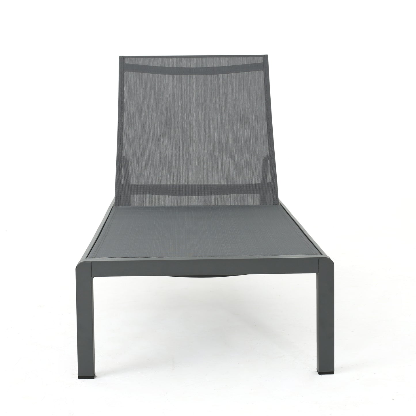 Cape Coral Gray Chaise Lounge - Outdoor Mesh Lounge Chair