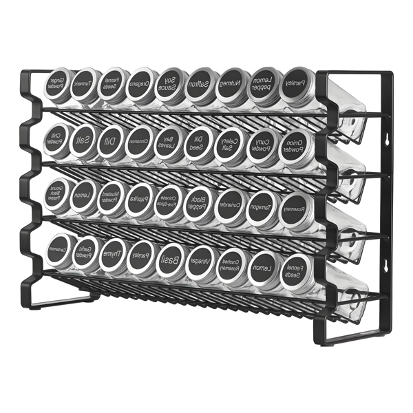 Spice Rack Organizer For Cabinet 18x11inch, Seasoning Set With 36