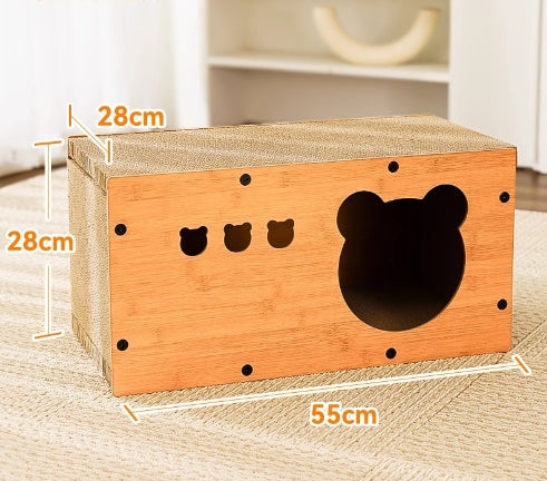 Sisal Cat Scratch Board with Crumb-Resistant Mat | Durable Pet Furniture